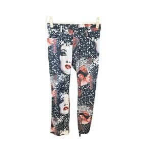 Women's Multi and Black Trousers